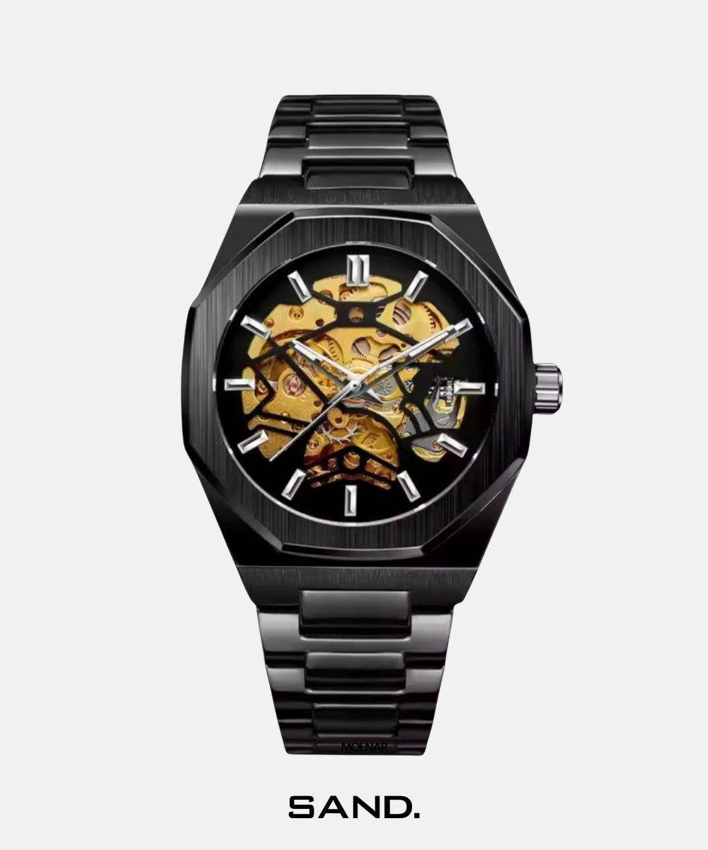 Sand Automatic Skeleton Oak Black - Sand Watches