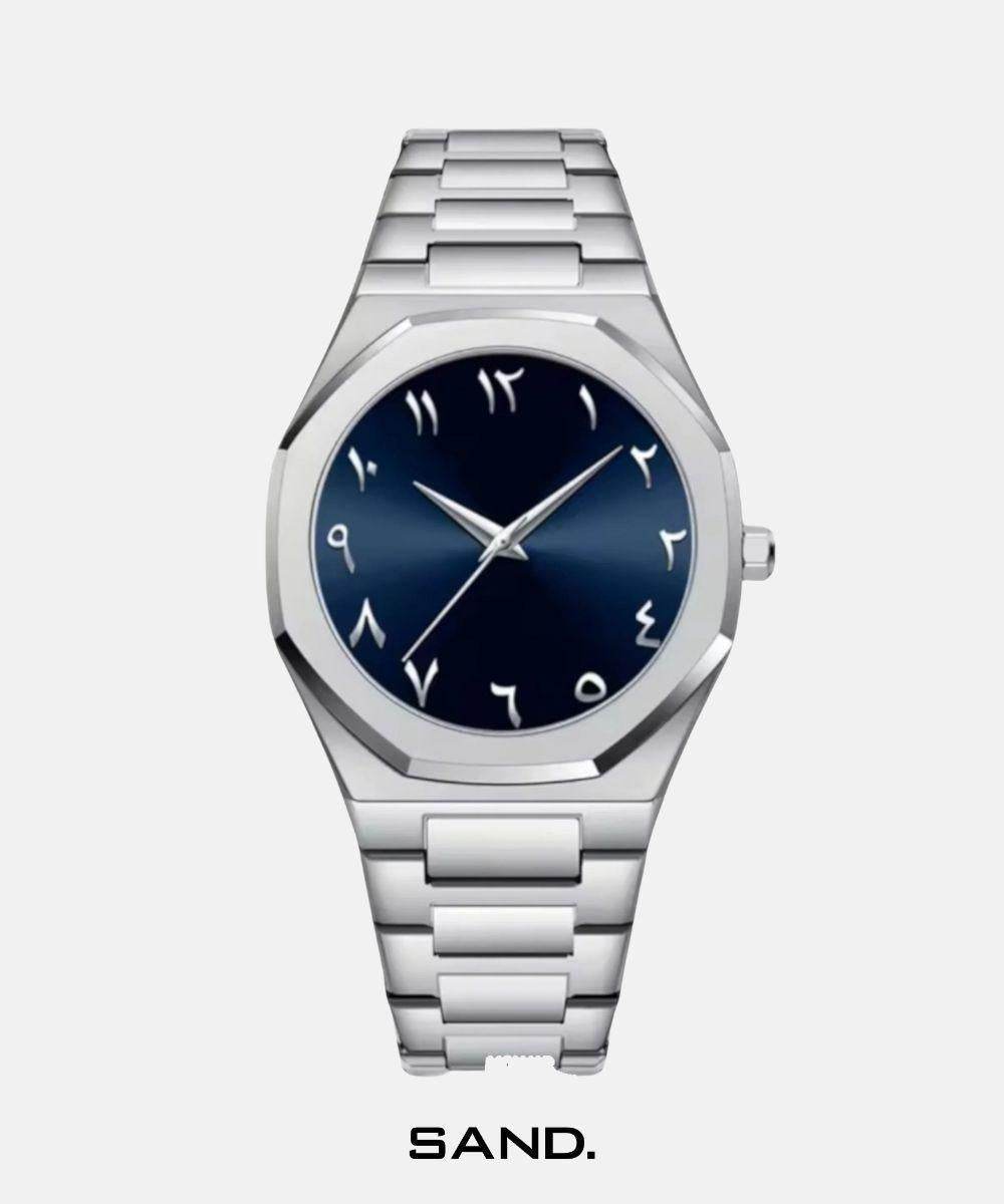Sand Silver Arabic Red - Sand Watches